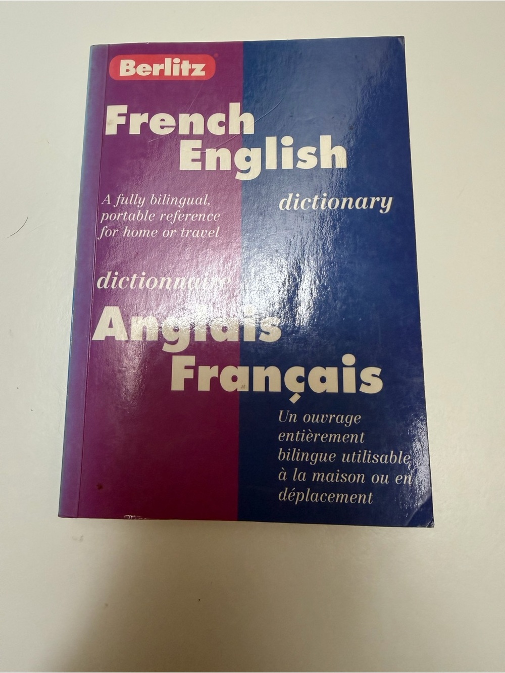 Berlitz French English Dictionary Bilingual Travel Pocket Reference